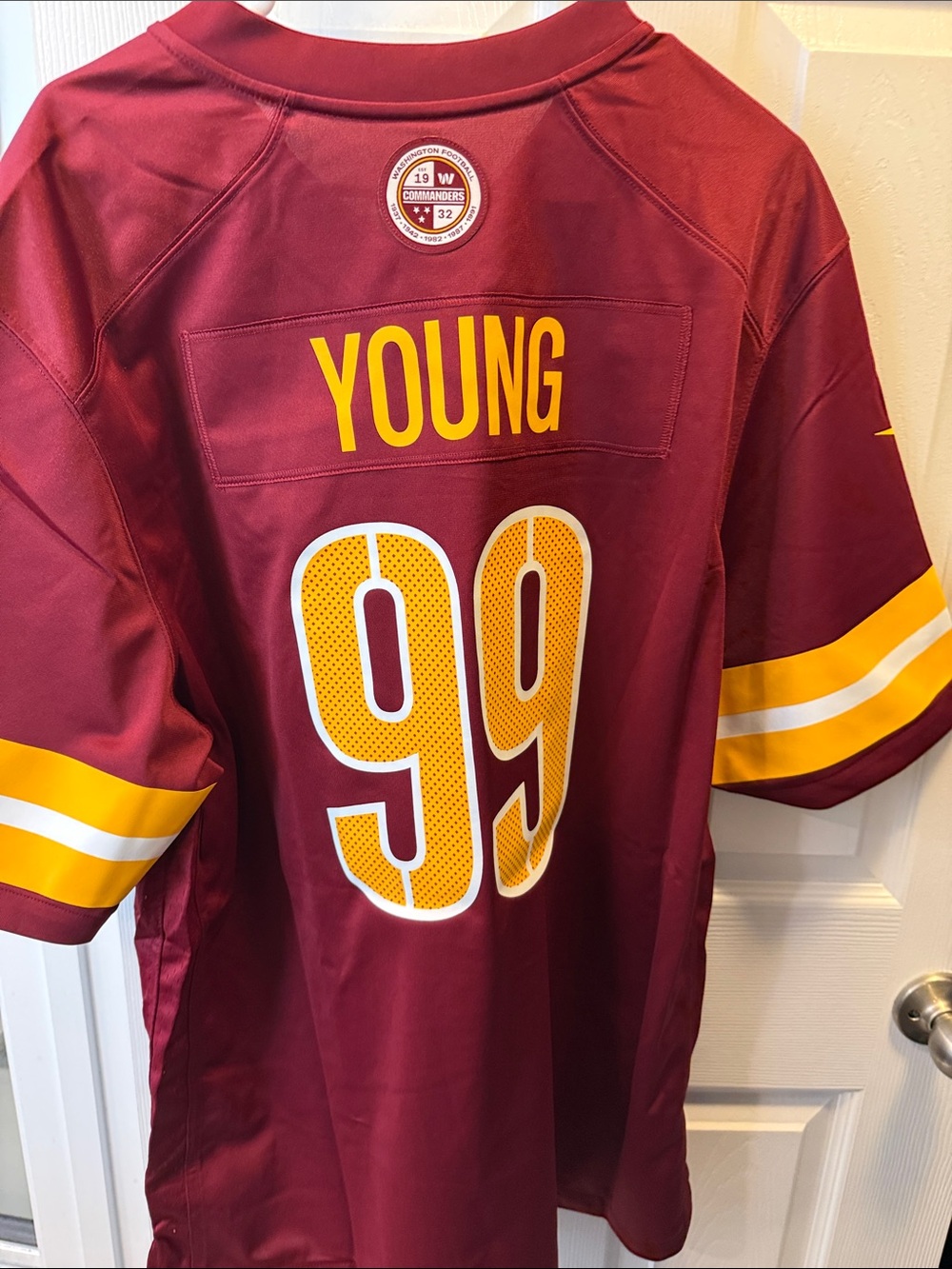 Nike Washington Commanders Burgundy & Gold Jersey - Men's - Picture 5 of 6